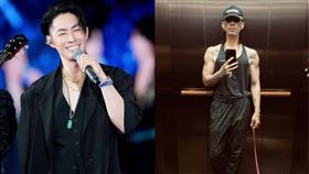 吳建豪電梯自拍照掀起討論。（圖／翻攝自微博）