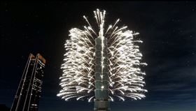 台北101,跨年,煙火,低煙煙火(圖／台北101提供)