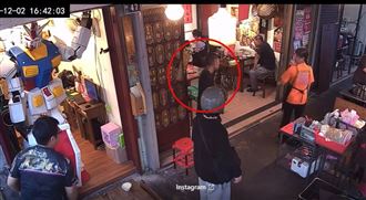 台中，北區，帶槍吃黑輪，老闆嚇：開店心臟要多大顆，平頭男（圖／翻攝自Threads @luzonglun_）