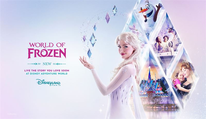 巴黎迪士尼樂園打造全新主題園區「冰雪奇緣世界」。（圖／巴黎迪士尼樂園提供）