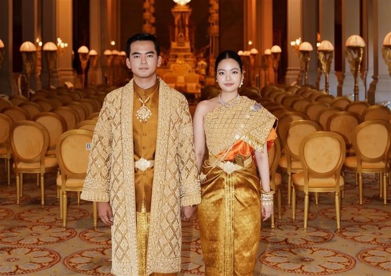 諾羅敦蓬索莉雅公主和謝夫川英在金邊舉行一連數日的世紀婚禮。（翻攝soriya_noro IG）