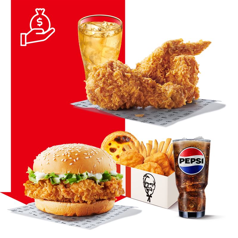 肯德基「嗑翻雙12」推出個人餐優惠，激省餐99元起、爽嗑餐199元起(圖／肯德基提供）