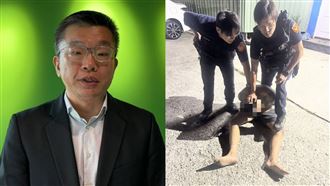 蔡其昌質疑：「台中惡男持槍闖游泳池 2度朝女童扣扳機，這驚悚的事件竟然可以封鎖消息兩個月？」(圖／蔡其昌立委辦公室提供、翻攝畫面)