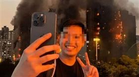 YTR「燦笑比YA」合照香港大火，3日遭港警拘捕。（圖／翻攝自threads）