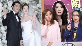 邱澤、許瑋甯、陳意涵、陶晶瑩。（圖／記者鄭孟晃、趙于瑩攝影、翻攝自飛碟聯播網YouTube）