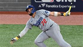 道奇1年約簽回洛哈斯（Miguel Rojas）。（圖／美聯社／達志影像）