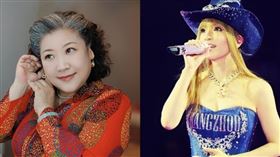 濱崎步（右）被酸彩排穿正式服裝，「蠻牛太太」蔡湘宜（左）也加入話題。（圖／翻攝自濱崎步IG、蔡湘宜FB）