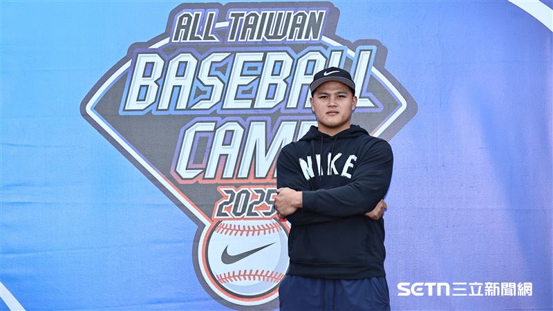 旅美球員李灝宇出席NIKE青棒訓練營。（圖／記者劉彥池攝影）