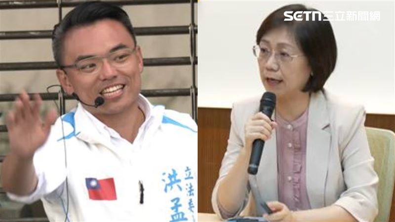 藍委翁曉玲（右）、洪孟楷（左）分別提出「貪污5萬不罰、增鞭刑」，引發討論。（合成圖／資料照）