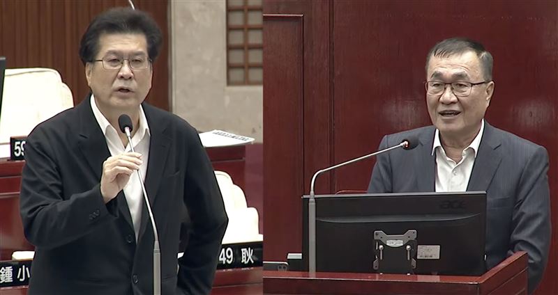 被問何時請辭，進駐新北選市長？李四川則笑著說「你還沒有請我，我不會這麼早走」。（圖／翻攝自台北市議會）