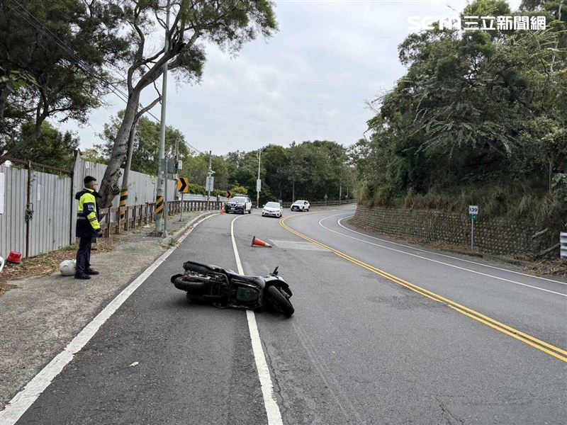 彰化139縣道騎士撞工程錐　噴飛20米重傷