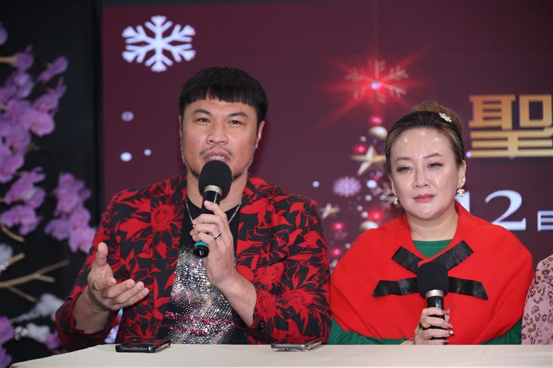 秀琴跟陳致遠受訪。（圖／記者鄭孟晃攝影）