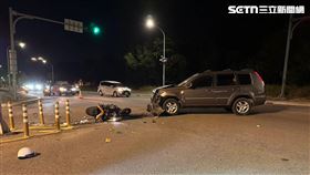 金門大學,金城分局,金門,男大生,車禍（圖／翻攝畫面）