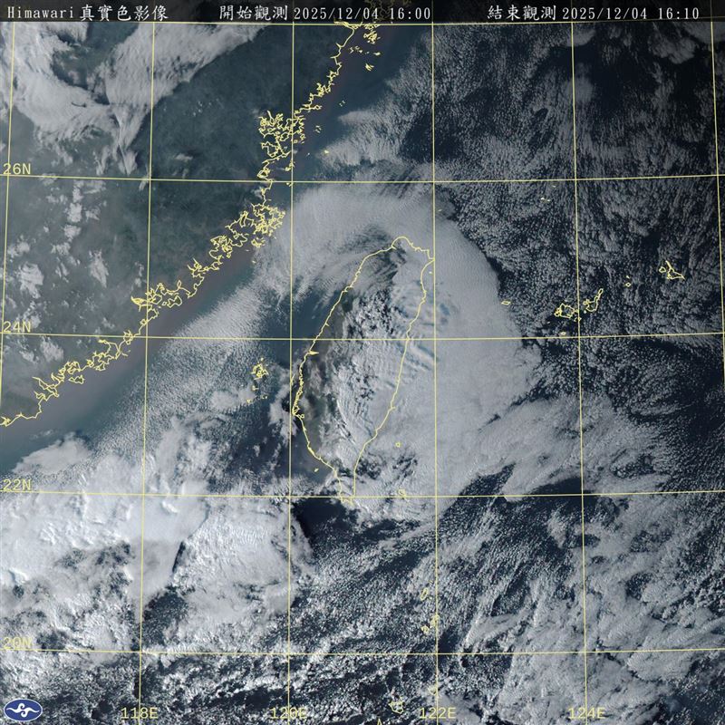 氣象專家預估，最強一波冷空氣將在下週六（13日）南下，屆時全台氣溫恐大幅下滑，局部地區低溫甚至可能降至10度左右，提醒民眾注意保暖。（示意圖／氣象署即時影像）