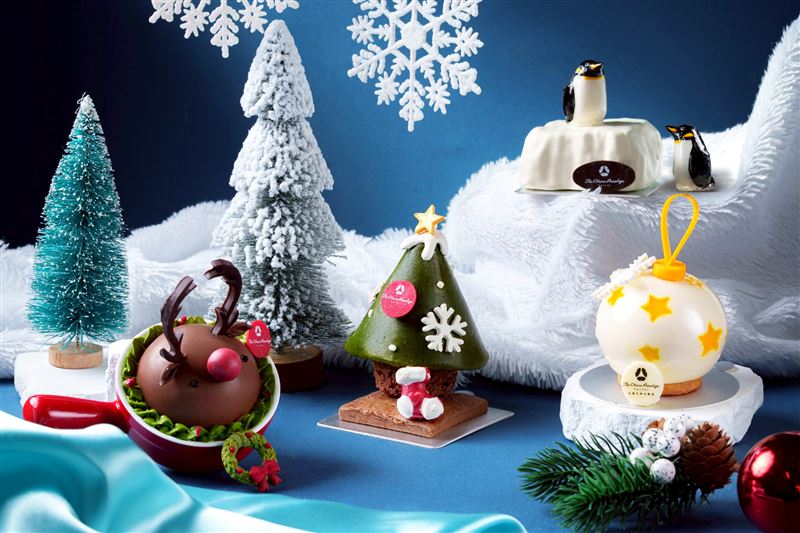 大倉久和大飯店The Nine烘焙坊迎接聖誕與新年，推出多款冬季限定甜點與節慶商品。（圖／大倉久和大飯店提供）