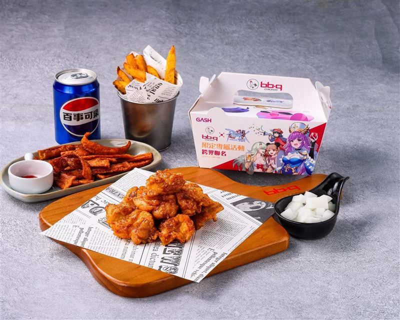 RO樂園餐含香酥多汁的去骨炸雞(口味4選1)，搭配人氣炸物炸地瓜薯條與炸魚板，汽水1罐(口味2選1)，套餐優惠價499元。（圖／品牌業者提供）