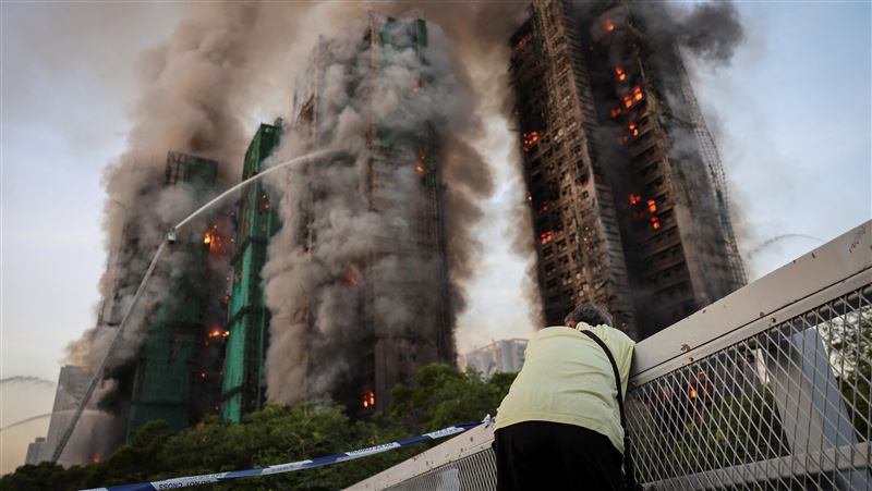 妻子仍下落不明，老翁絕望。（圖／路透社／達志影像）