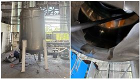 撒旦之母,鐵工廠,爆炸,現場,結晶體（圖／桃園市勞檢處提供）