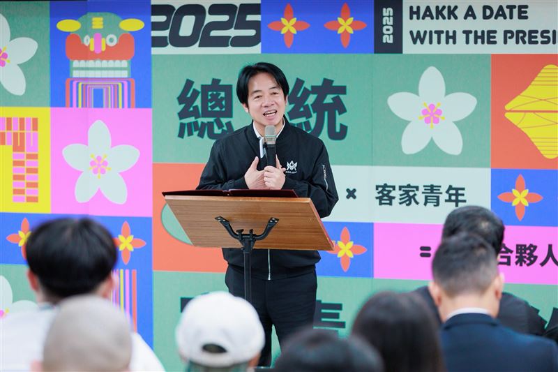 賴清德出席民進黨客家部「總統與客青有約」活動，與客家青年座談交流（圖／民進黨提供）