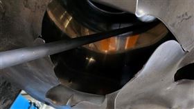 撒旦之母,鐵工廠,爆炸,現場,結晶體（圖／桃園市勞檢處提供）