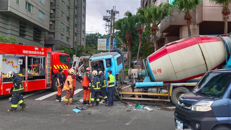 車禍事故現場情形。（圖／翻攝畫面）