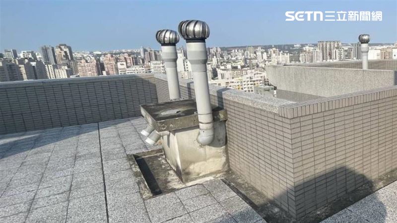 台中逢甲商圈發生墜樓意外，男子從自家頂樓墜落，重摔2樓陽台喪命。（圖／翻攝畫面）