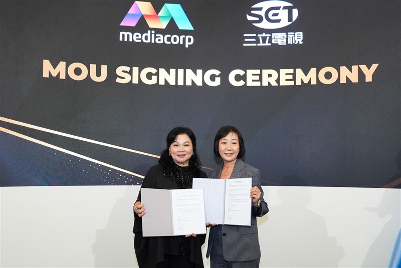 （左起）新傳媒首席內容官林慧玲、&nbsp;三立集團內容營運長王淑娟。（圖／三立提供）