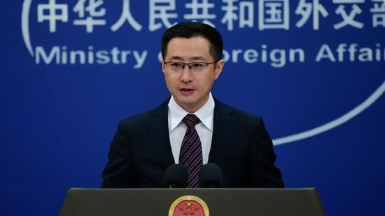 中國外交部發言人林劍主持記者會（圖／翻攝自中國外交部網站）