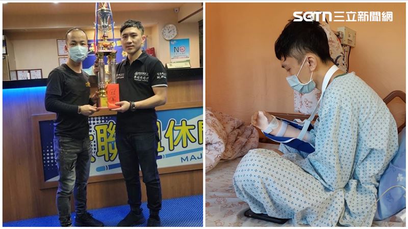 被砍右手5指癱軟　他走過絕望成撞球冠軍