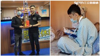 被砍右手5指癱軟　他走過絕望成撞球冠軍