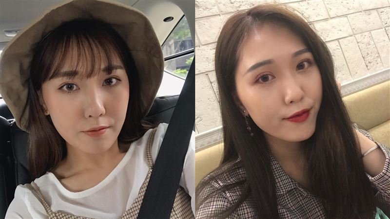 蕭伊曾PO出整形前後的對比照，讓許多網認不出來，她也認了「整個判若兩人。」（圖／翻攝自蕭伊Threads）