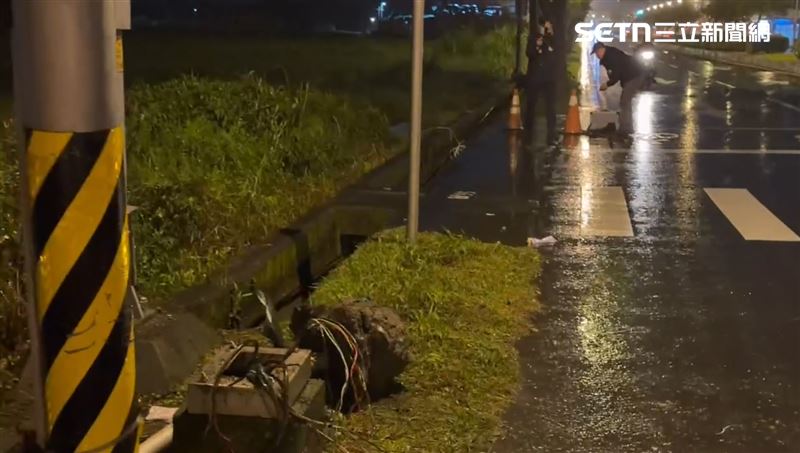 車禍現場狀況。（圖／記者黃國瑞攝影）