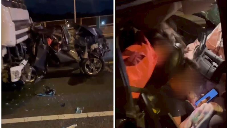 獨/1家5口「北上做生意」聯結車恍神害命