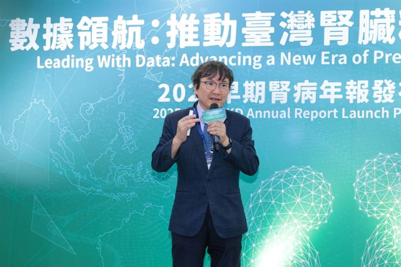 吳麥斯理事長強調「腎臟病早發早治」對病人、醫療體系與國家財政都是三贏。(圖/台灣腎臟醫學會提供)