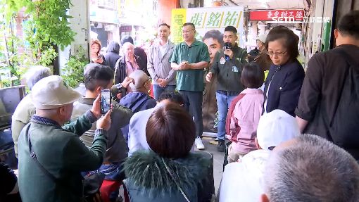 張銘祐啟用服務處　馬郁雯、康家瑋掃街