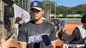 富邦悍將江少慶。（圖／記者黃耿誼攝影）