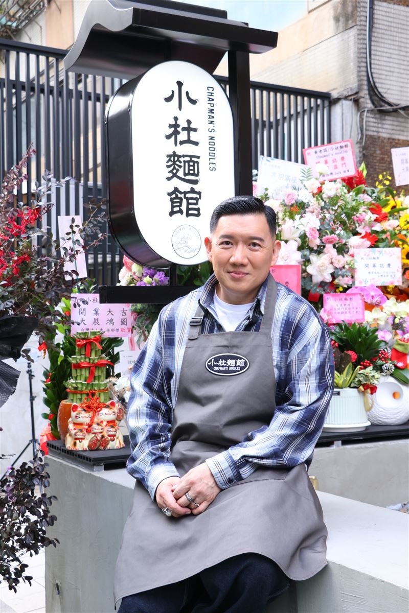 港星杜汶澤在台開設麵館。(圖/記者鄭孟晃攝影)