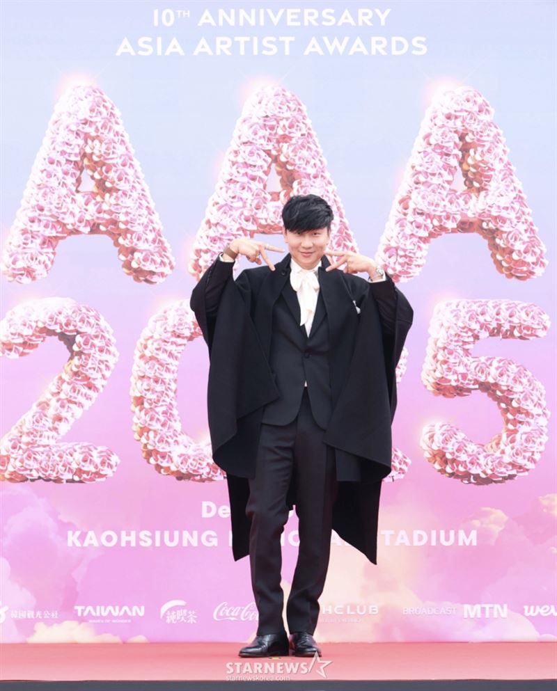 林俊傑登AAA紅毯。(圖/starnews提供)