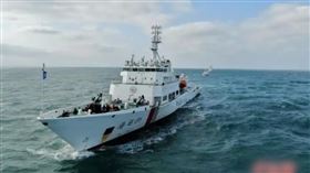 福建海事開展台灣海峽中部專項執法暨搜救演練。（圖／中新社）