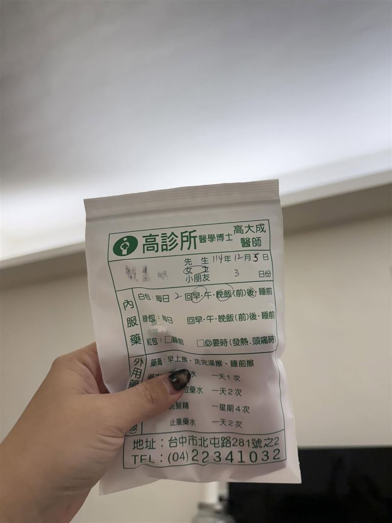 網友登門看診驚見高大成，傻眼PO網引起討論。（圖／翻攝自Threads @wayyyxin）