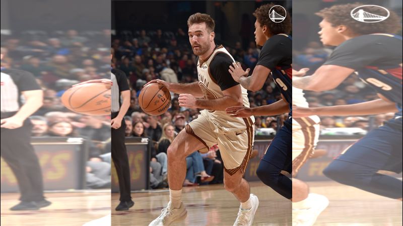 勇士控衛史班瑟（Pat Spencer）攻下生涯新高19分。（圖／翻攝自X平台 @Warriors）