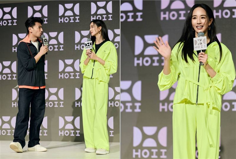 張鈞甯與主持人互動，笑語間展現親切魅力，現場氣氛輕鬆熱烈，為發表會增添溫暖與活力。（圖／HOII后益提供）