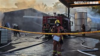 新／三峽化學工廠竄火　警消急赴現場灌救