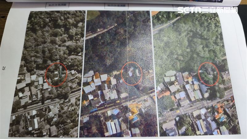 民眾指出,台北市士林區芝蘭段四小段623、624、640 、604-1四筆土地涉國有地賤租、侵占之嫌,還有違建情事。(圖/投訴人提供)