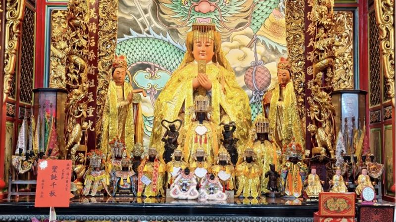 岡山壽天宮媽祖神尊(圖/翻攝自岡山壽天宮粉絲專頁)