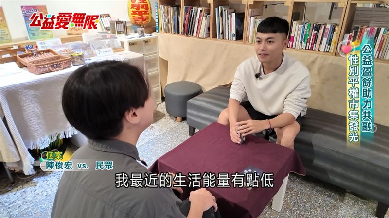 陳俊宏擁有7年的社工經驗,曾經歷人生低潮,在因緣際會下接觸到塔羅牌,讓他起了創業的念頭