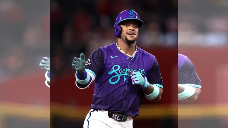 響尾蛇考慮交易明星二壘手馬提（Ketel Marte）。（圖／翻攝自X平台 @BRWalkoff）