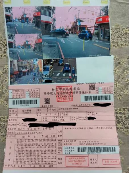 網友指出，汽車未禮讓行人就是直接罰6000元。（圖／翻攝自Dcard）
