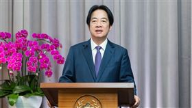 賴清德總統今（8）日下午以錄影方式為「美國全球領袖人才參訪計畫(IVLP)85週年慶祝茶會」致詞。（圖／總統府提供）