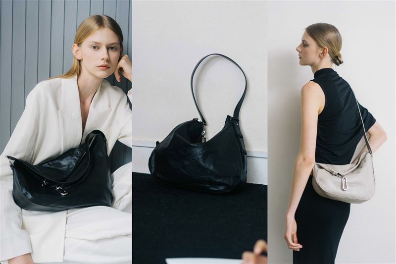 BLANK SPACE此包款設計靈感源自摺紙藝術，透過強磁開合與翻摺結構，打造靈活變化的兩用包款。（圖／品牌業者提供）